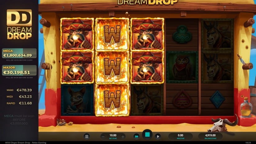 Wild Chapo Dream Drop slot screen 3