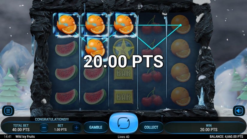 Wild Icy Fruits slot screen 3