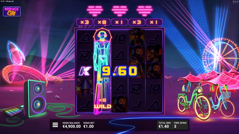 Mirage City slot screen 5