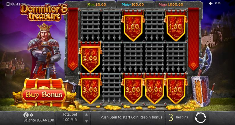 Domnitors Treasure slot screen 4