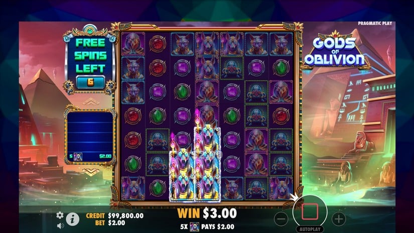 Gods of Oblivion slot screen 4