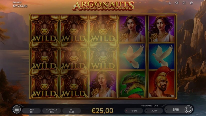 Argonauts slot screen 6