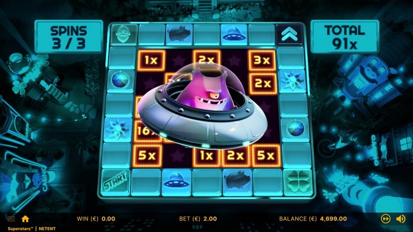 Superstars slot screen 8