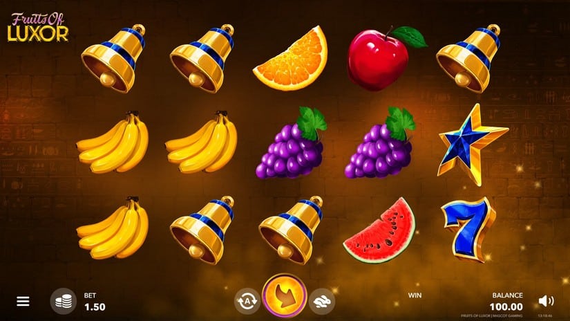 Fruits of Luxor slot screen 1