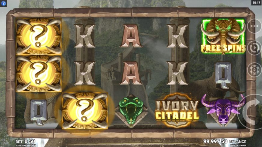 Ivory Citadel slot screen 2