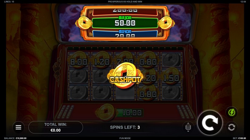 Prosperous 8s Hold and Win slot screen 3