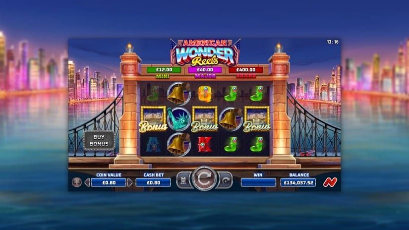 American Wonder Reels slot screen 2