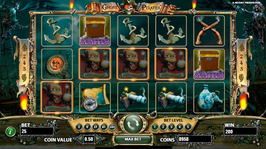 Ghost Pirates slot screen 1