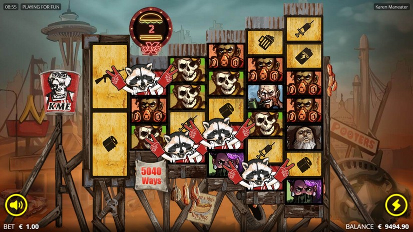 Karen Maneater slot screen 3