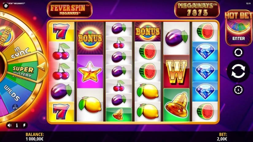 Fever Spin Megaways slot screen 1