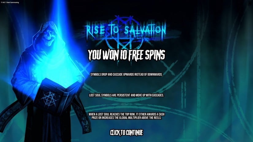 Dark Summoning slot screen 4