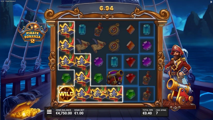 Pirate Bonanza 2 slot screen 4