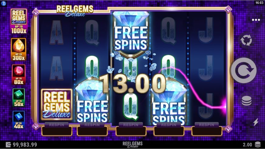 Reel Gems Deluxe slot screen 2