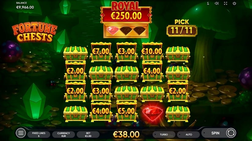 Fortune Chests slot screen 5