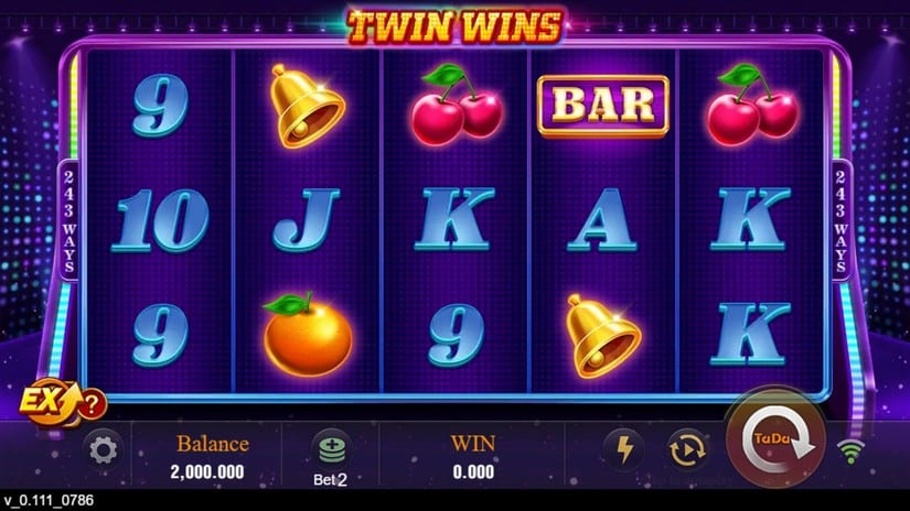 Twin Wins slot screen 1