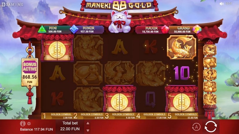 Maneki 88 Gold slot screen 3