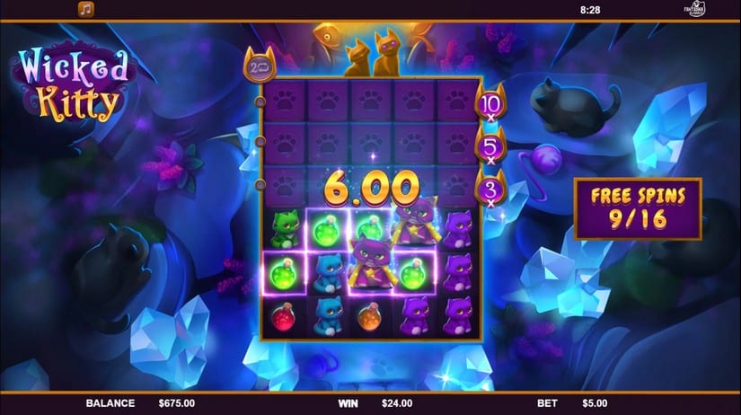 Wicked Kitty slot screen 5