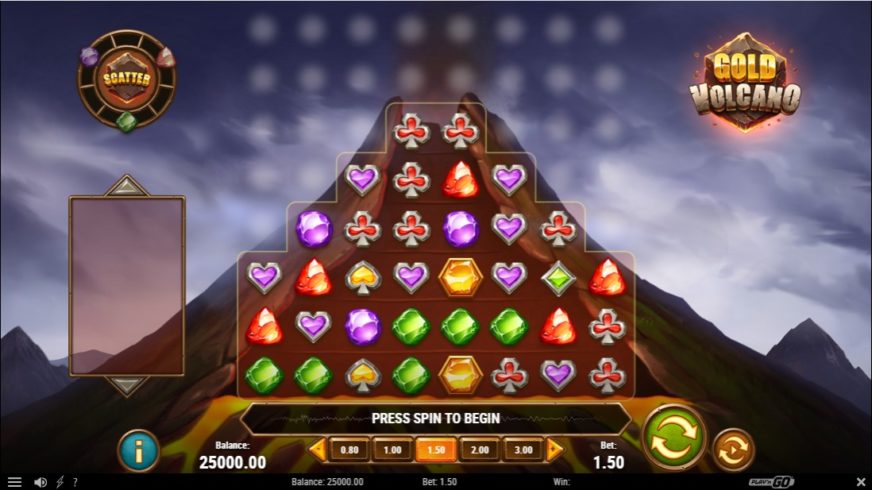 Gold Volcano slot screen 1