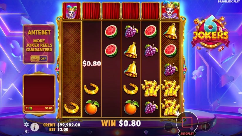6 Jokers slot screen 4