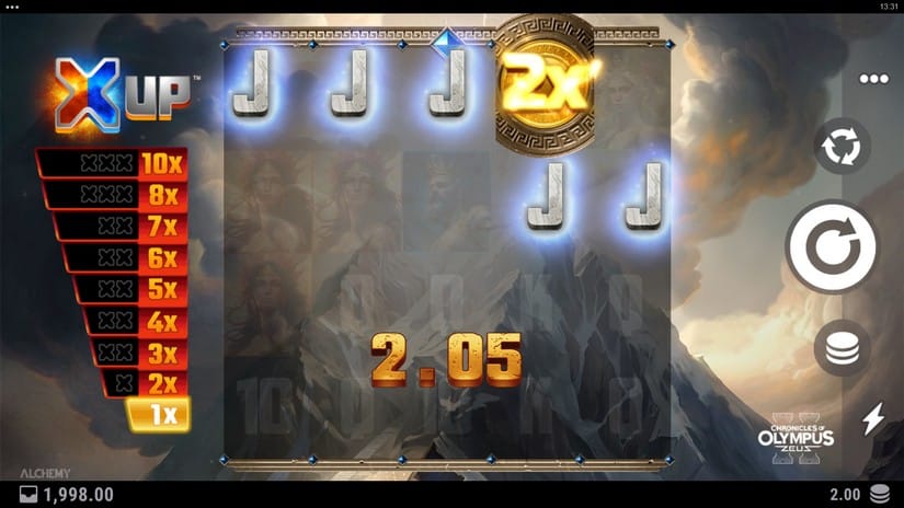 Chronicles of Olympus II – Zeus slot screen 2