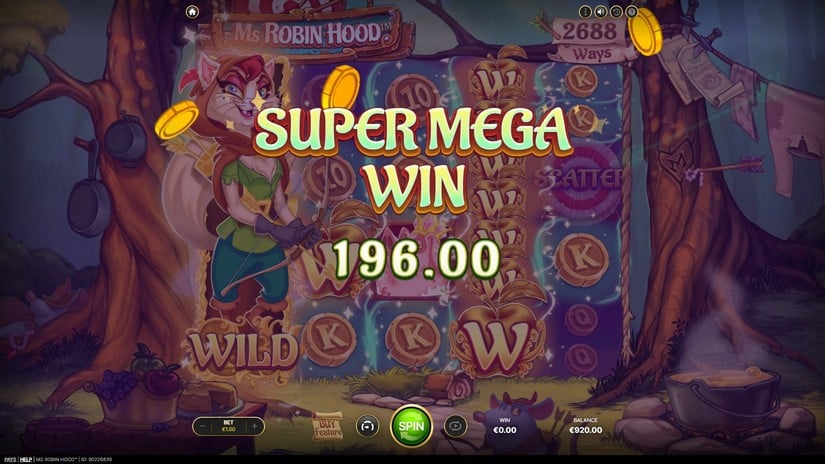 Ms Robin Hood slot screen 5