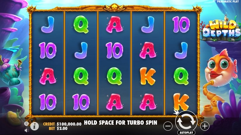 Wild Depths slot screen 1