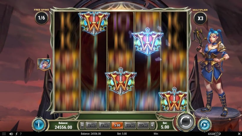 Champions of Mithrune slot screen 6