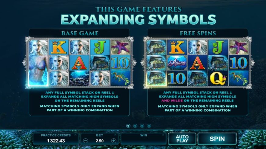 Ariana slot screen 2