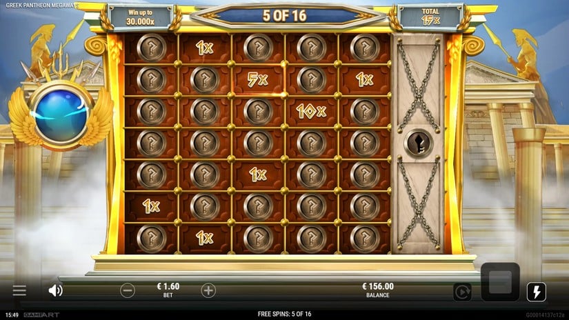 Greek Pantheon Megaways slot screen 4