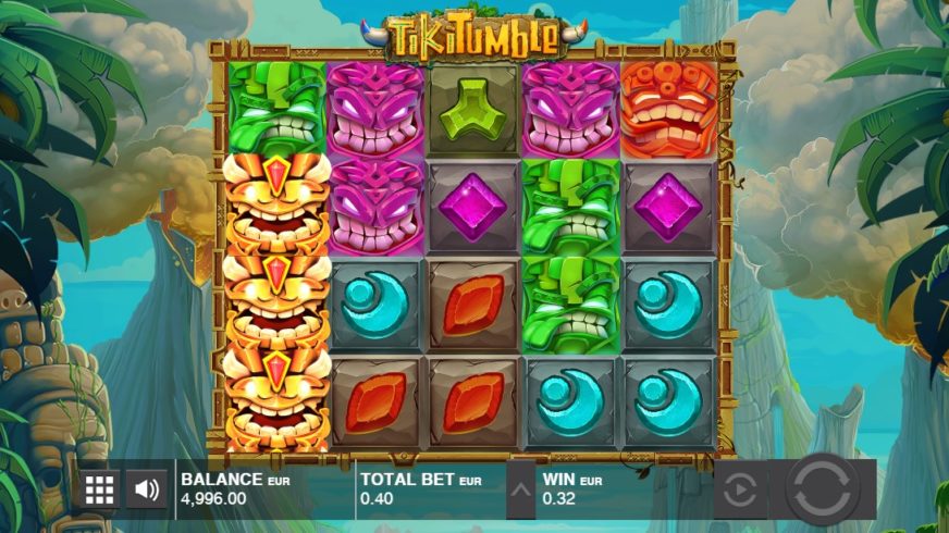 Tiki Tumble slot screen 2