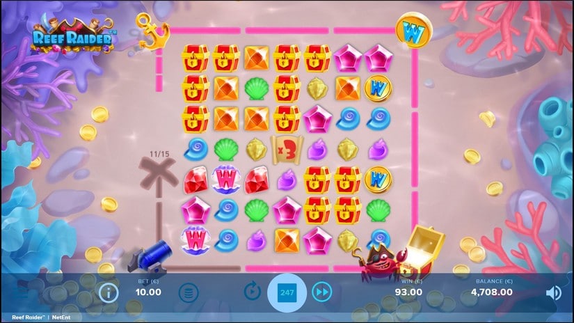 Reef Raider slot screen 4