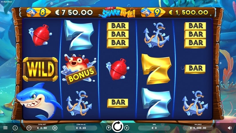 It’s Shark Time slot screen 1