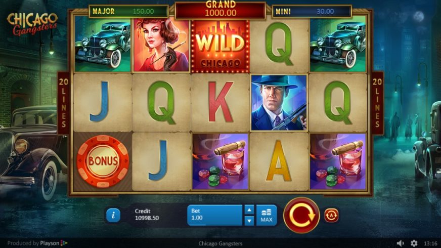 Chicago Gangsters slot screen 1