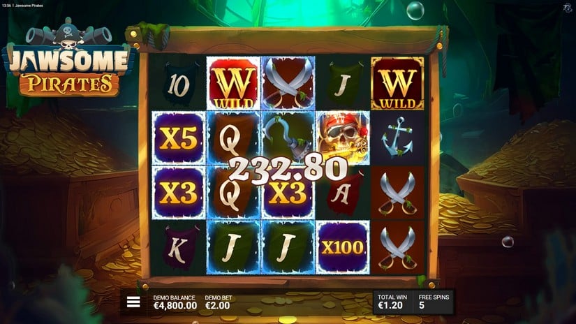 Jawsome Pirates slot screen 6