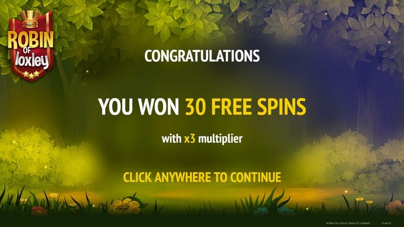 Robin of Loxley slot screen 2