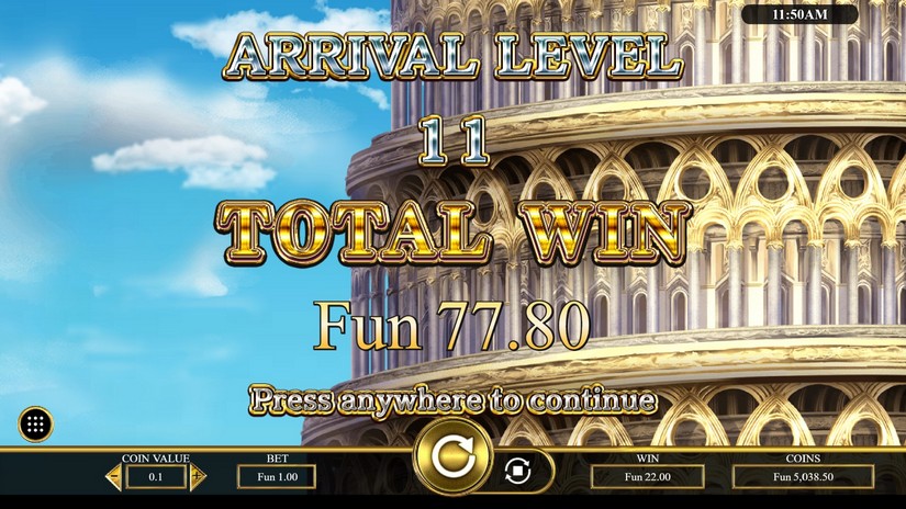 Infinity Tower slot screen 6