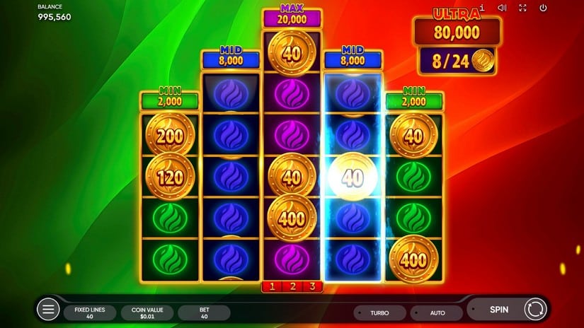 Burning Coin 40 slot screen 3