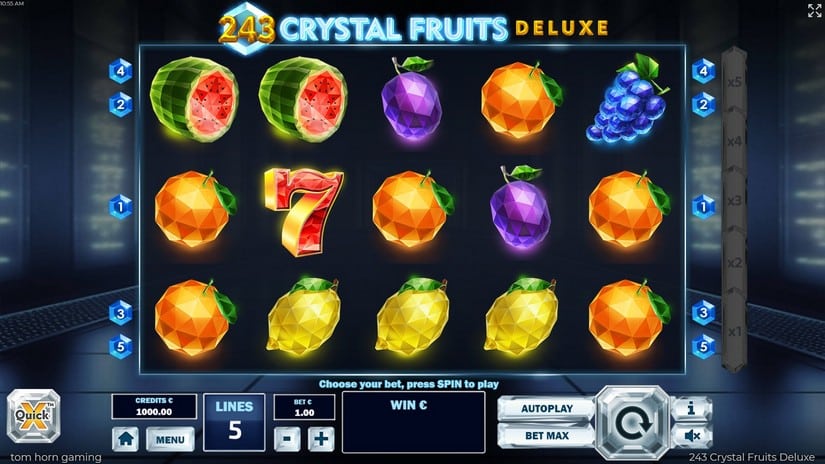 243 Crystal Fruits Deluxe slot screen 1