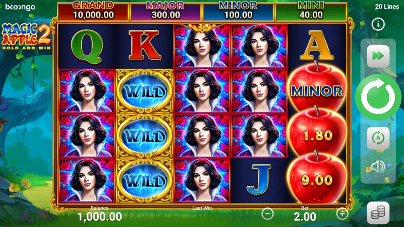 Magic Apple 2 slot screen 1