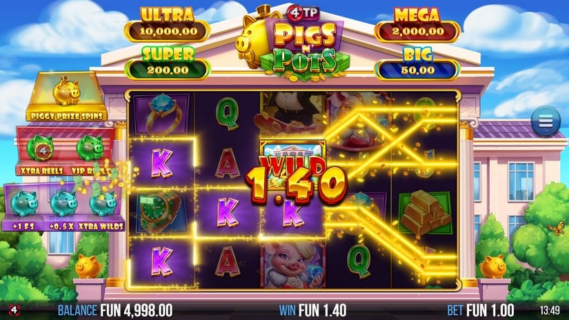 4TP Pigs N’ Pots slot screen 2