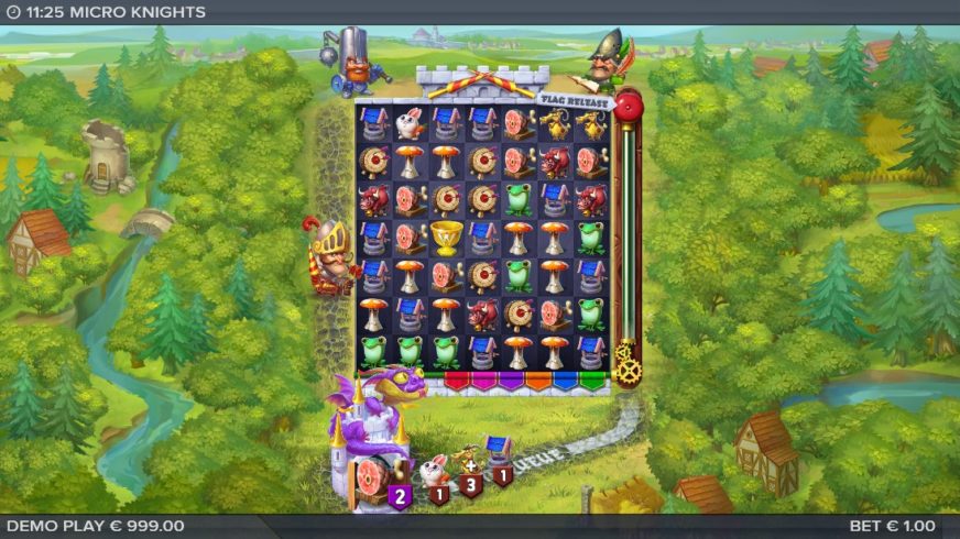 Micro Knights slot screen 2