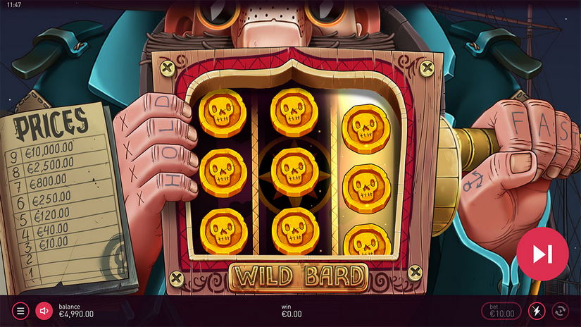 Wild Bard slot screen 2