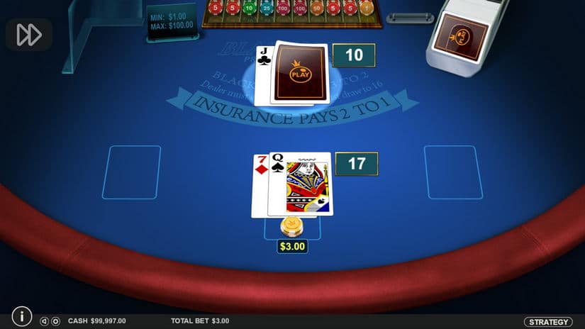 Multihand Blackjack slot screen 1