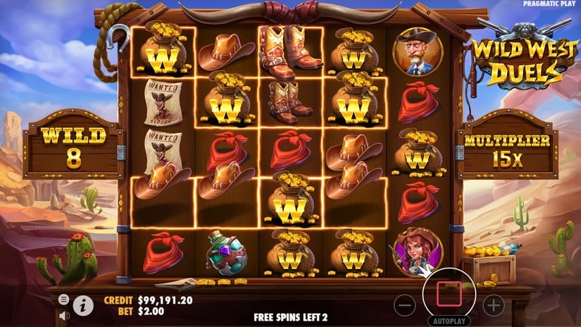 Wild West Duels slot screen 7