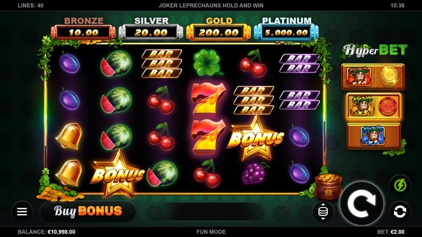 Joker Leprechauns Hold and Win slot screen 1