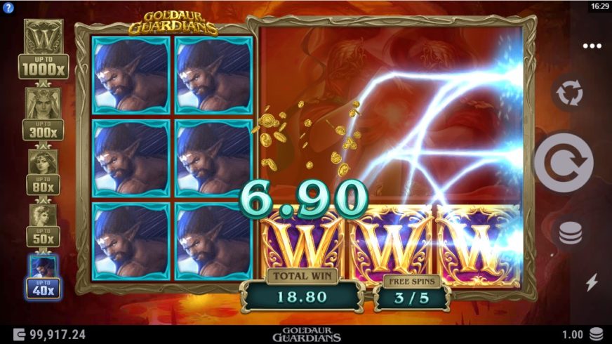 Goldaur Guardians slot screen 4