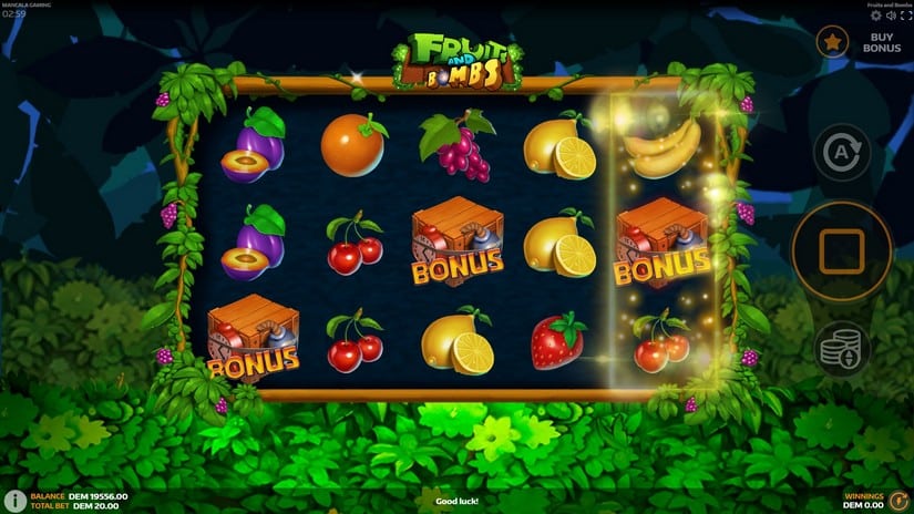 Fruits and Bombs slot screen 4