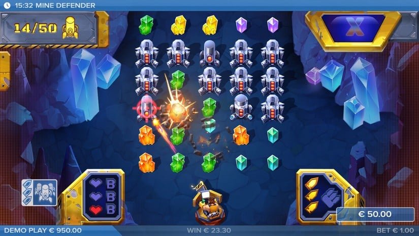 Mine Defender slot screen 6