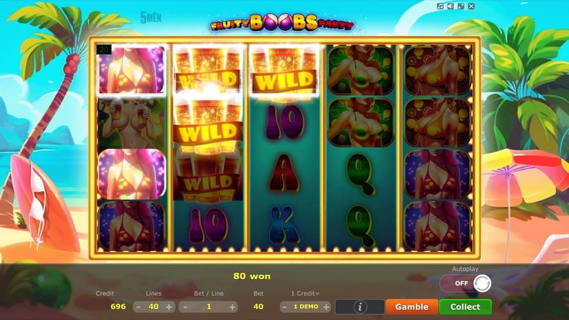 Fruity Boobs Party slot screen 4