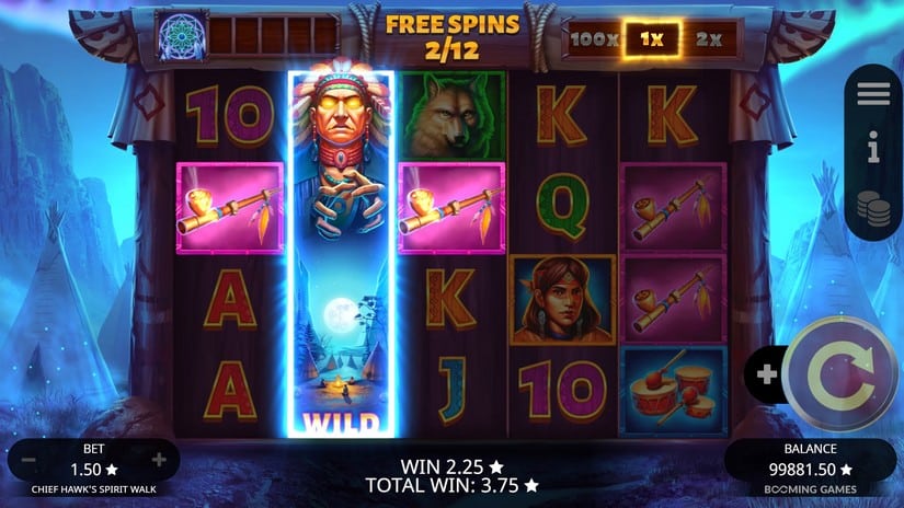 Chief Hawk’s Spirit Walk slot screen 5